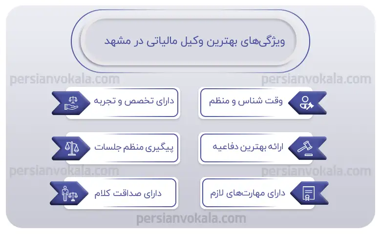اینفوگرافیک بهترین وکیل مالیاتی در مشهد